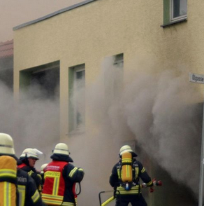 Feuerwehr bei der Arbeit